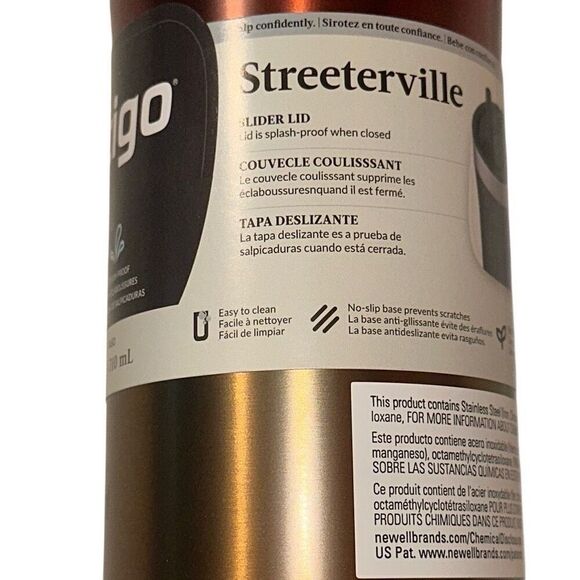 *New * Contigo Watermelon Ombre Streeterville Stainless Insulated Tumbler Sz 8.2 - Picture 5 of 13